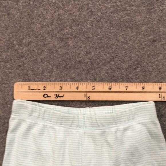 Carter’s Toddler Baby Girl Sz 24M Leggings Blue Aqua Pants Striped 100% Cotton - Picture 6 of 9